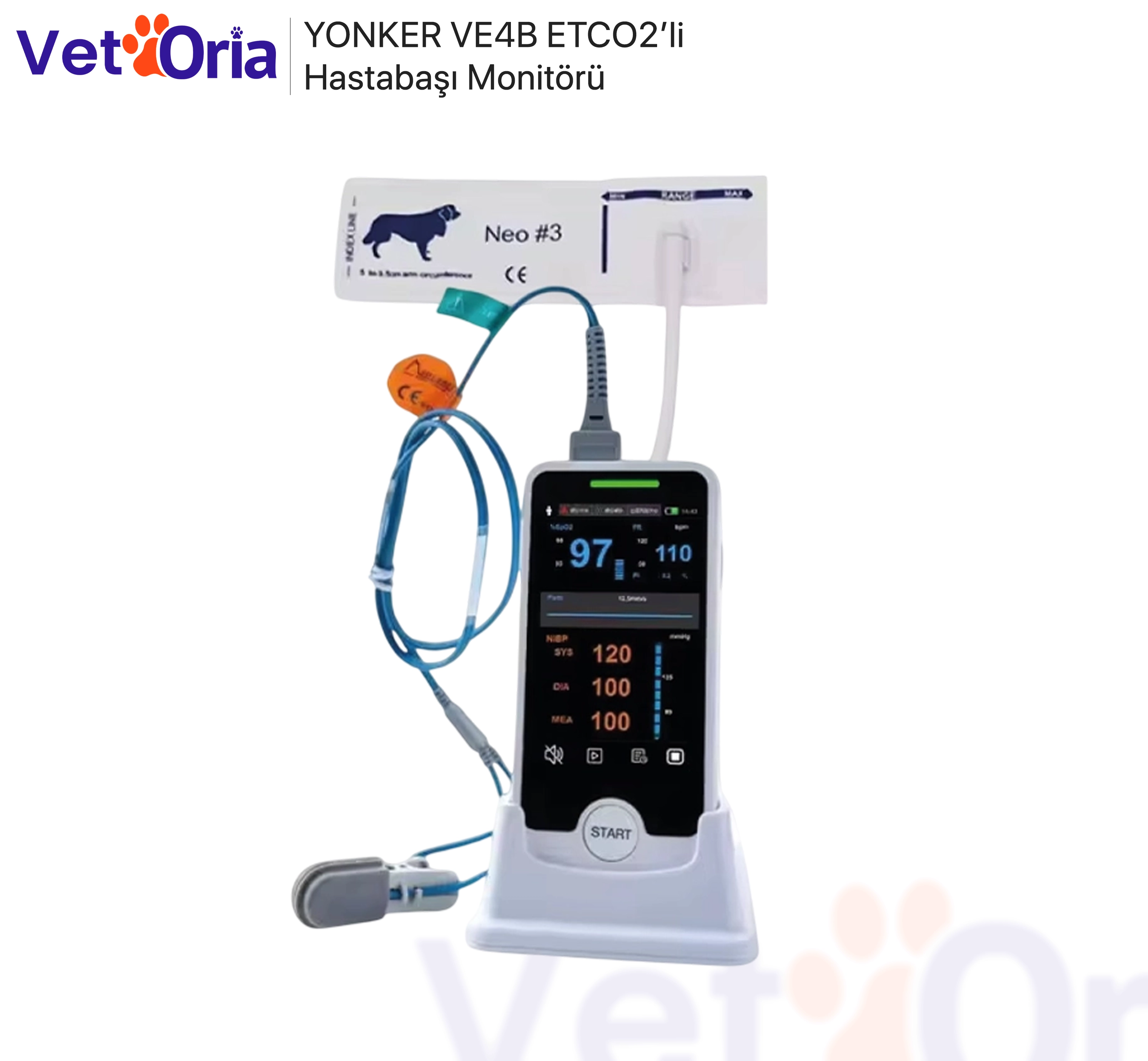 YONKER VE4B ETCO2’li Hastabaşı Monitörü